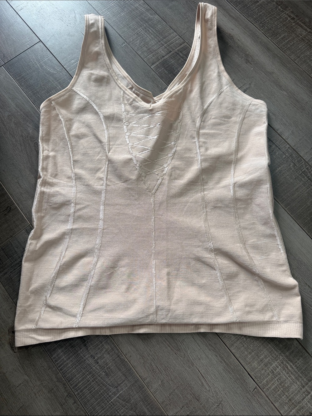 barely there Light Beige Sculpting V-Neck Shaping Tank